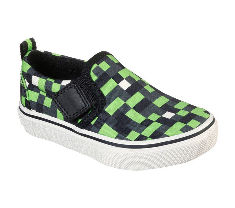 Skechers Pojkar Ljus Gröna/Grå Slip On - Skech-Craft: Street Fame - Zamblox - Sverige (TLVSX-3207)